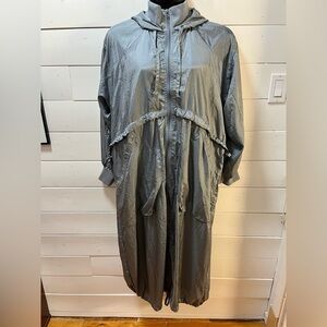 DAILY PRACTICE BY ANTHROPOLOGIE – Size M – Lightweight Blue Drawstring Jacket